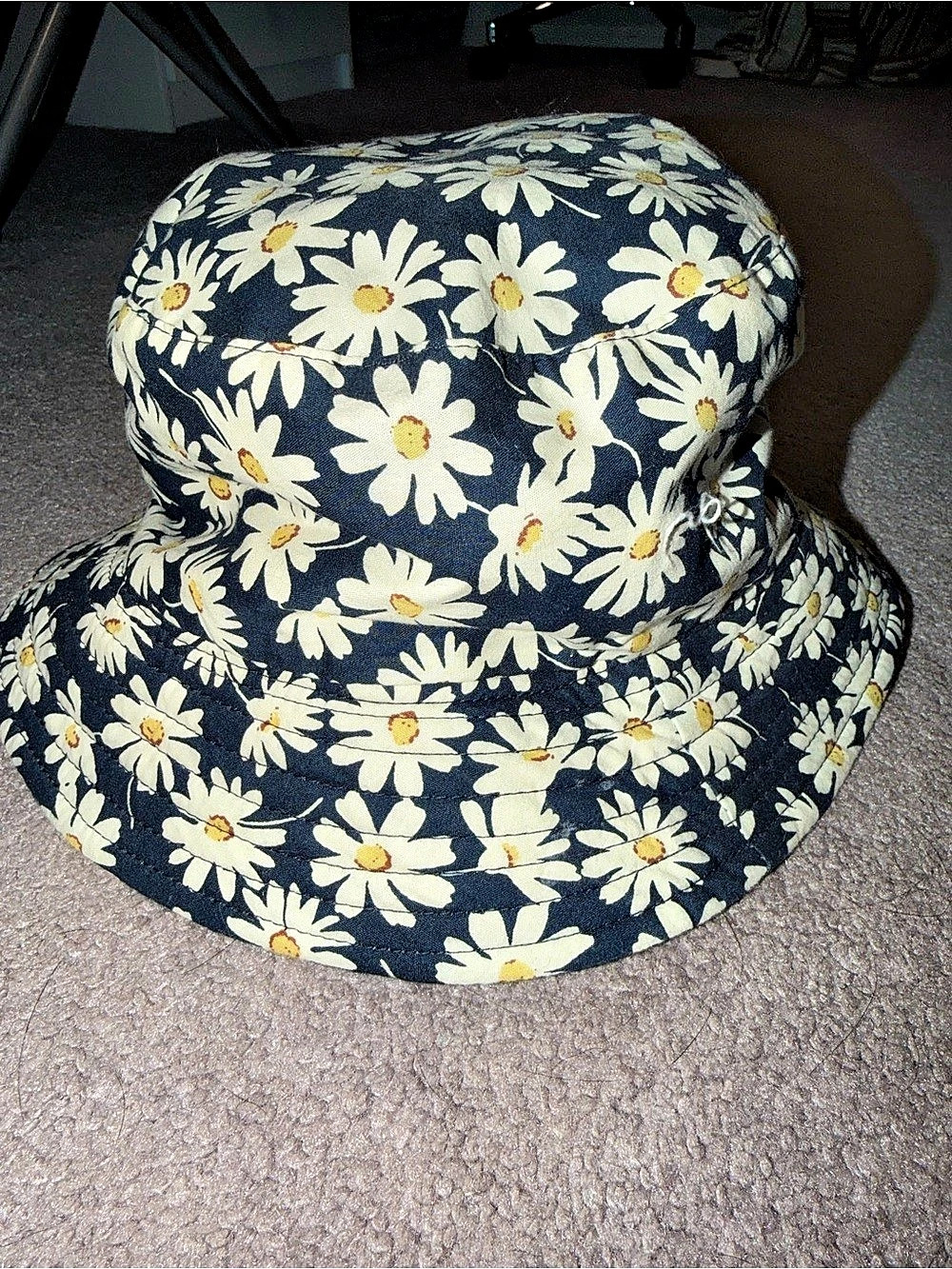 BYOS Navy flower Lightweight Printed Bucket Hat
